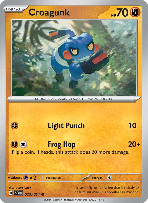 Croagunk - Shrouded Fable Pokemon Card