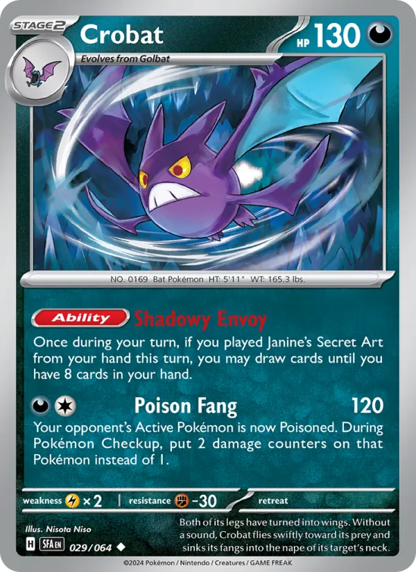 Crobat - Shrouded Fable Pokemon Card