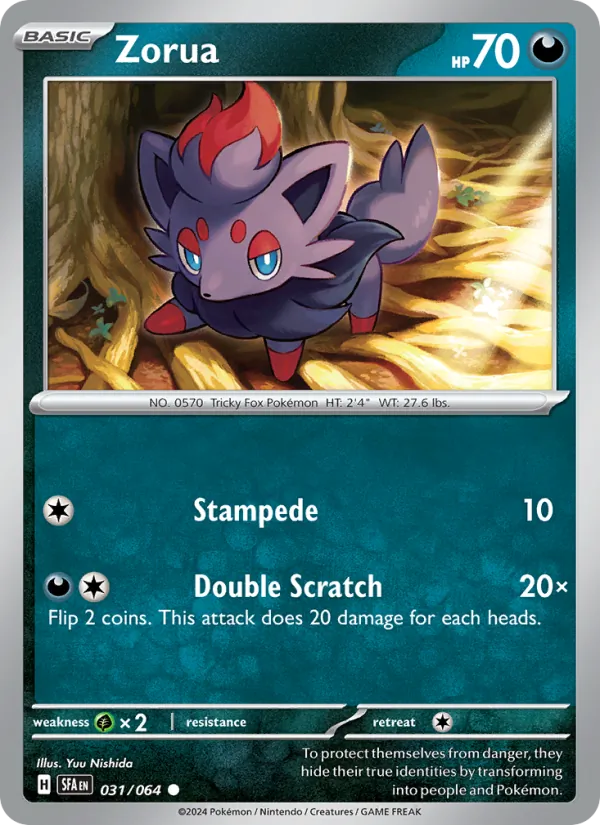 Zorua - Shrouded Fable Pokemon Card