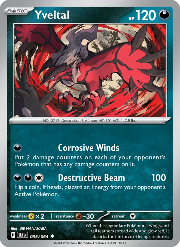 Yveltal - Shrouded Fable Pokemon Card
