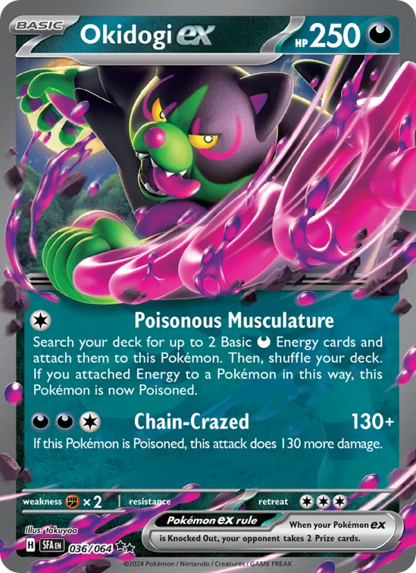 Okidogi ex - Shrouded Fable Pokemon Card