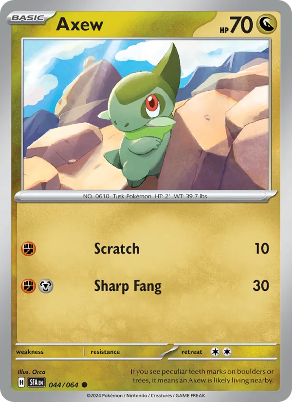 Axew - Shrouded Fable Pokemon Card