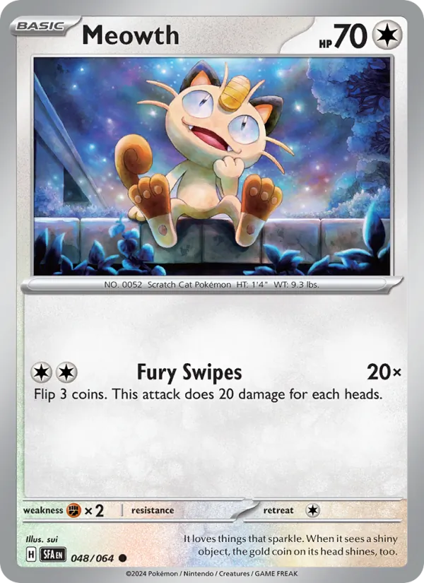 Meowth - Shrouded Fable Pokemon Card