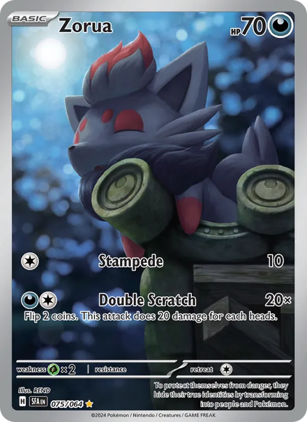 Zorua - Shrouded Fable Pokemon Card