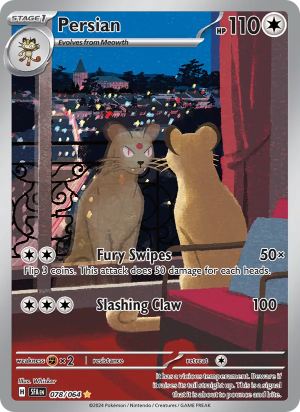 Persian - Shrouded Fable Pokemon Card