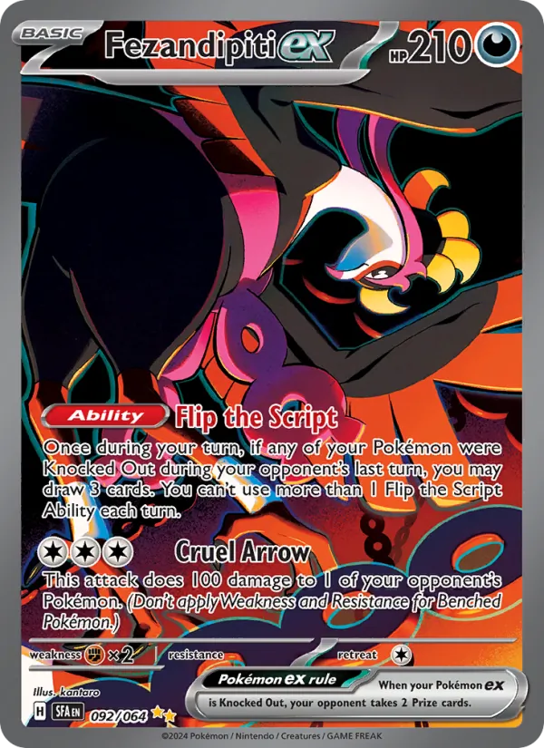 Fezandipiti ex - Shrouded Fable Pokemon Card