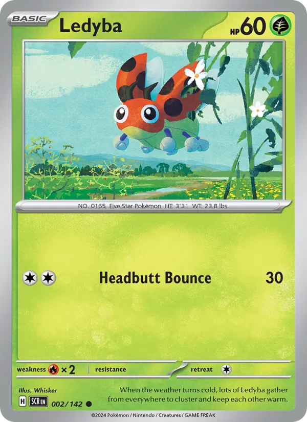 Ledyba - Stellar Crown Pokemon Card