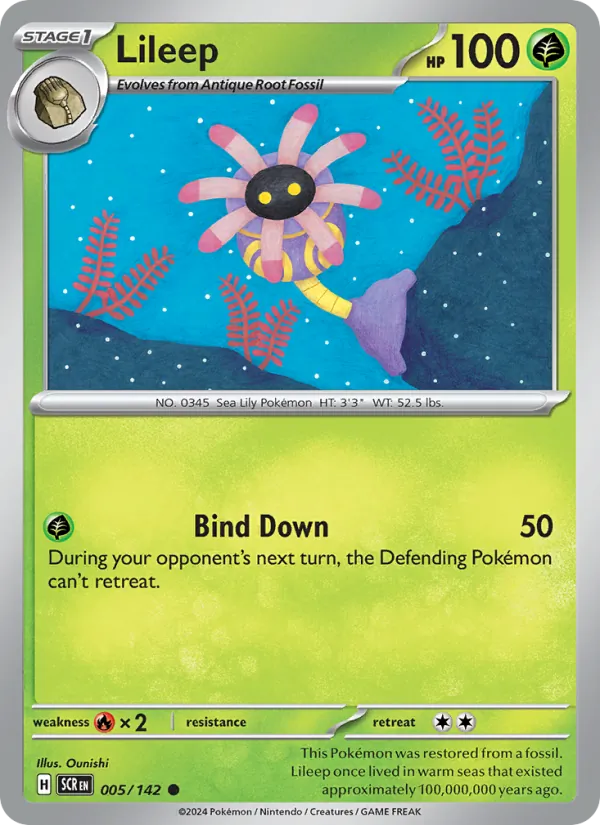Lileep - Stellar Crown Pokemon Card