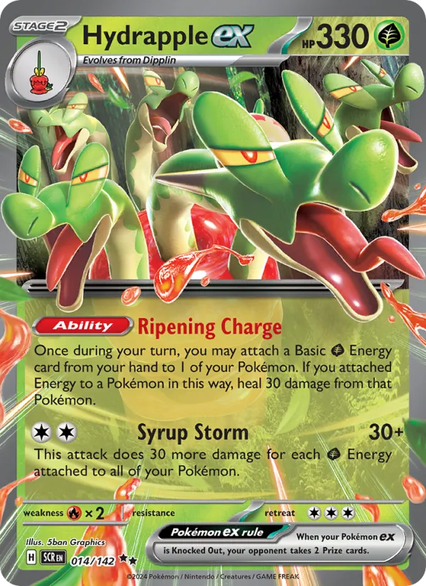 Hydrapple ex - Stellar Crown Pokemon Card
