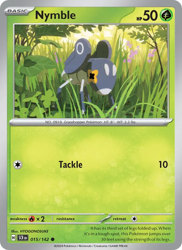 Nymble - Stellar Crown Pokemon Card