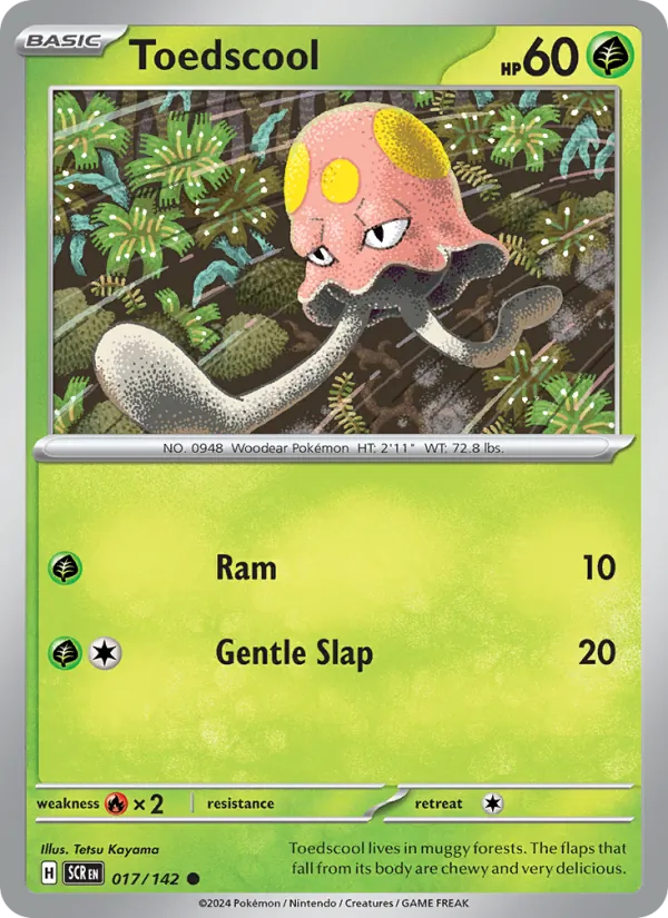 Toedscool - Stellar Crown Pokemon Card