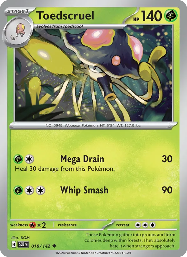Toedscruel - Stellar Crown Pokemon Card
