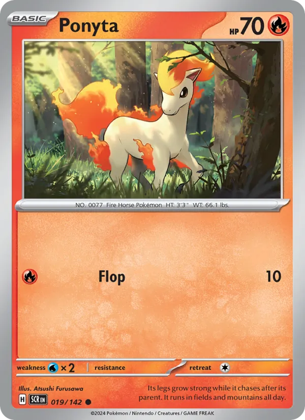 Ponyta - Stellar Crown Pokemon Card