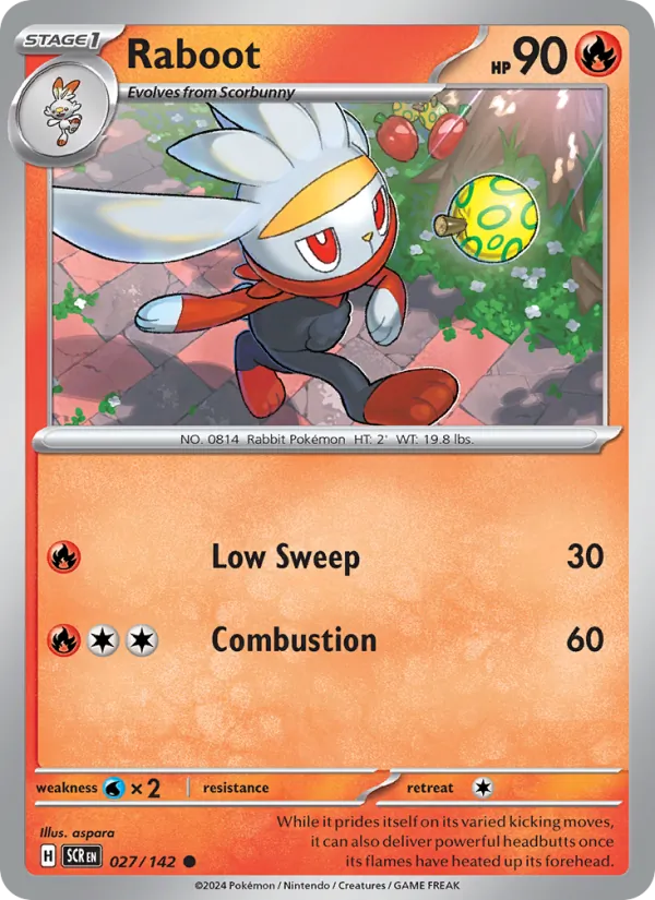 Raboot - Stellar Crown Pokemon Card
