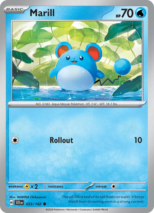 Marill - Stellar Crown Pokemon Card
