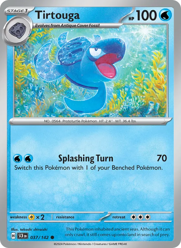Tirtouga - Stellar Crown Pokemon Card