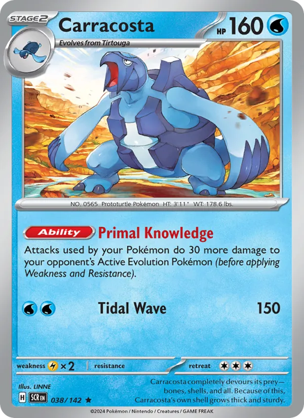 Carracosta - Stellar Crown Pokemon Card