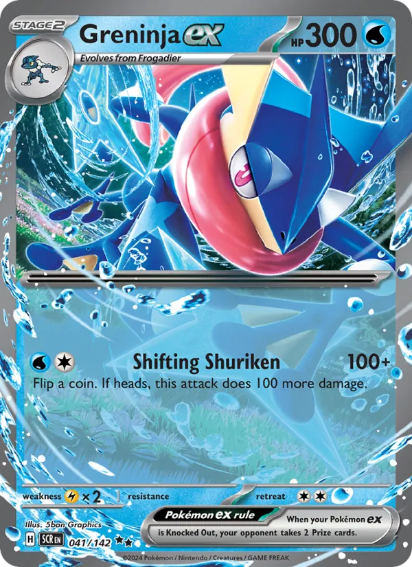 Greninja ex - Stellar Crown Pokemon Card