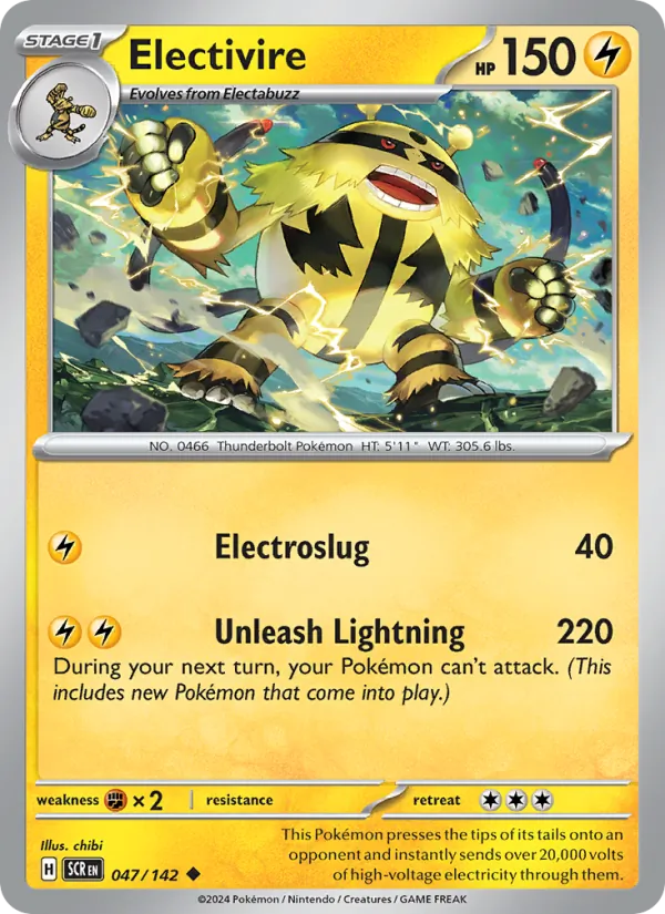 Electivire - Stellar Crown Pokemon Card