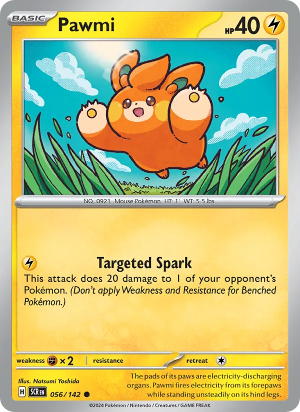 Pawmi - Stellar Crown Pokemon Card