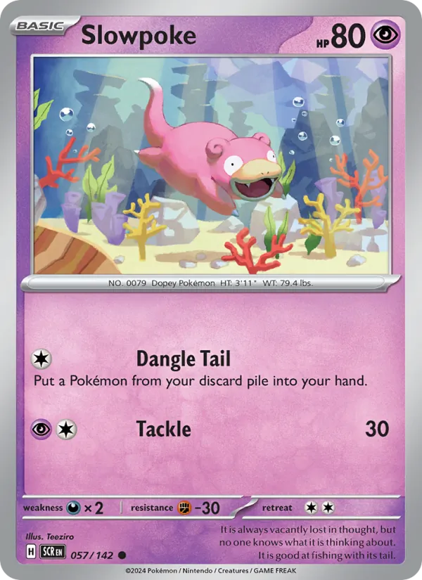 Slowpoke - Stellar Crown Pokemon Card