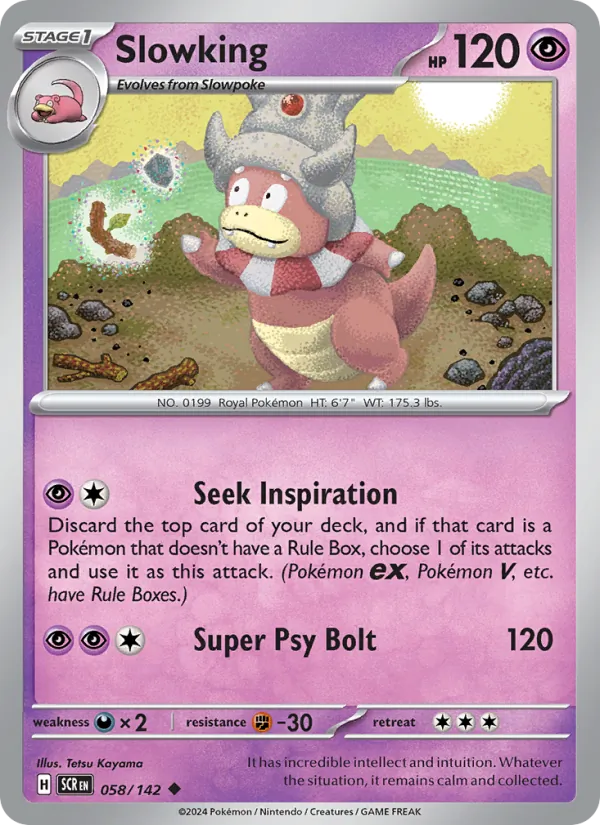 Slowking - Stellar Crown Pokemon Card