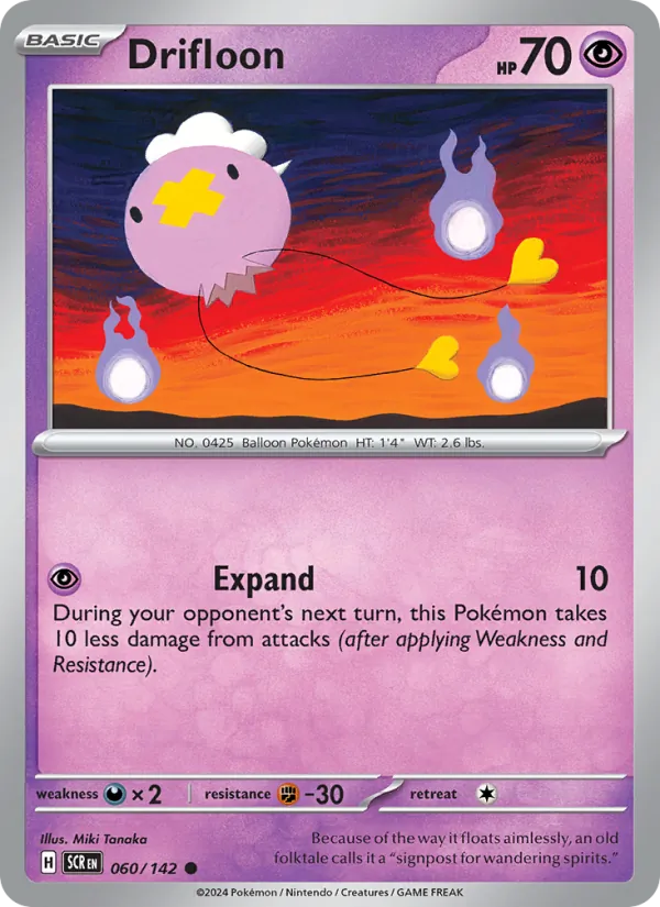 Drifloon - Stellar Crown Pokemon Card