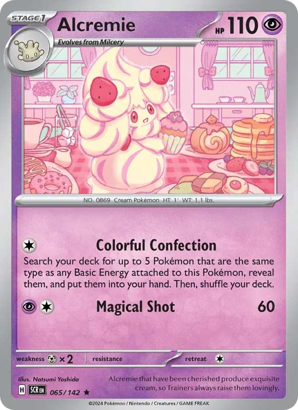 Alcremie - Stellar Crown Pokemon Card