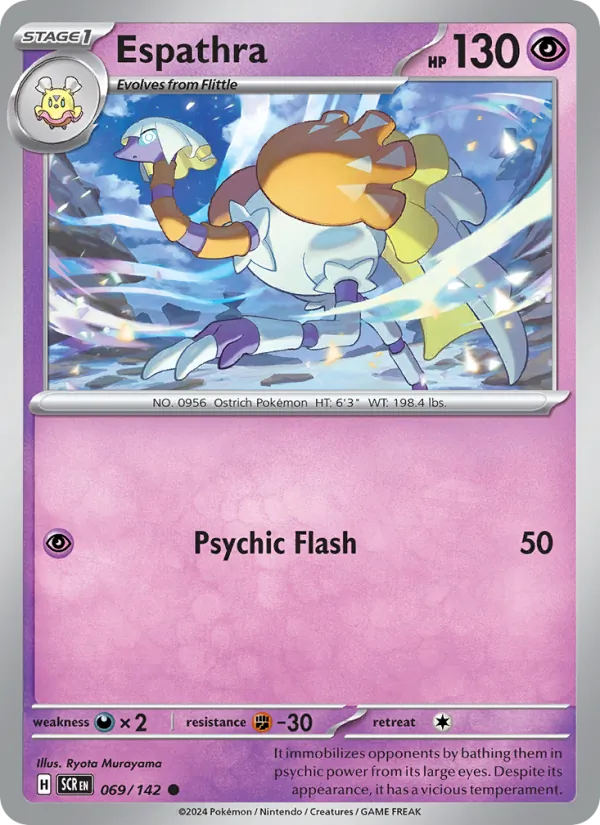 Espathra - Stellar Crown Pokemon Card