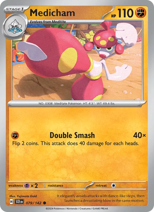 Medicham - Stellar Crown Pokemon Card