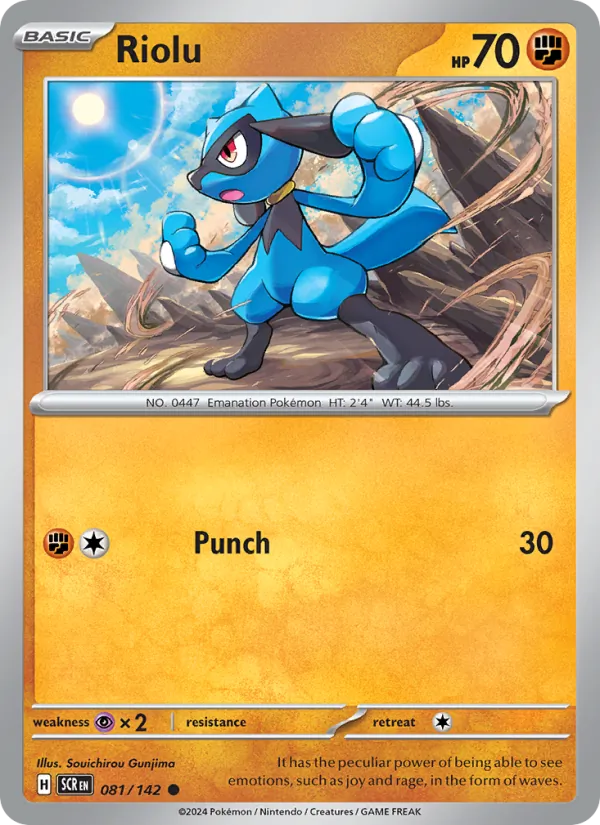Riolu - Stellar Crown Pokemon Card