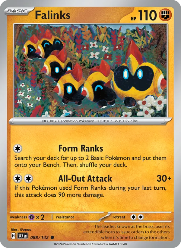 Falinks - Stellar Crown Pokemon Card
