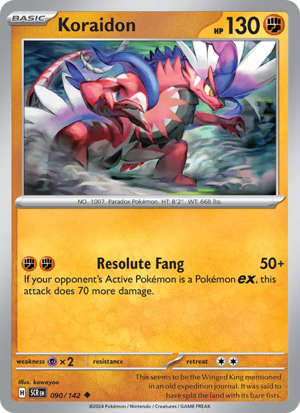 Koraidon - Stellar Crown Pokemon Card