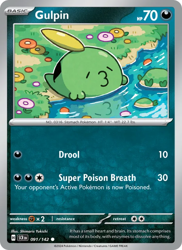 Gulpin - Stellar Crown Pokemon Card