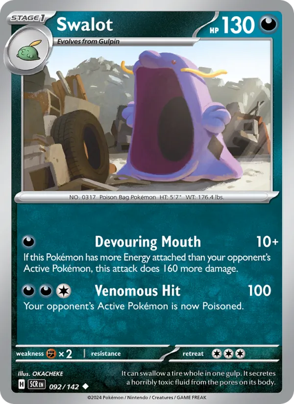 Swalot - Stellar Crown Pokemon Card