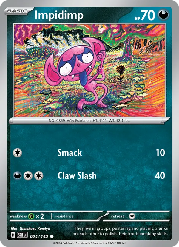 Impidimp - Stellar Crown Pokemon Card