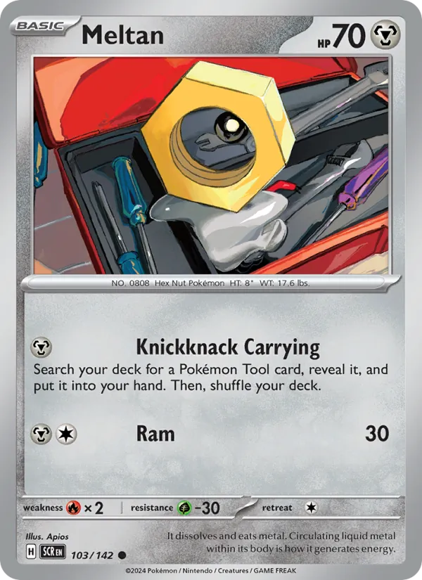 Meltan - Stellar Crown Pokemon Card