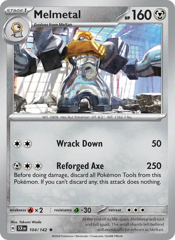 Melmetal - Stellar Crown Pokemon Card