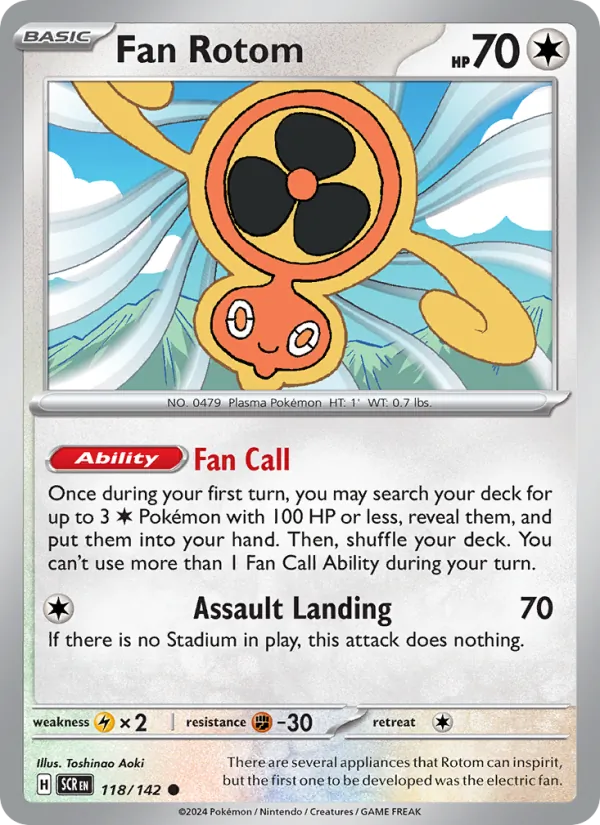 Fan Rotom - Stellar Crown Pokemon Card