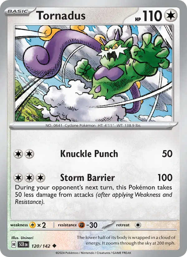 Tornadus - Stellar Crown Pokemon Card