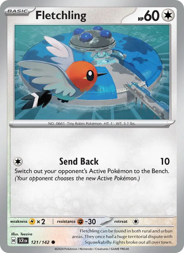 Fletchling - Stellar Crown Pokemon Card
