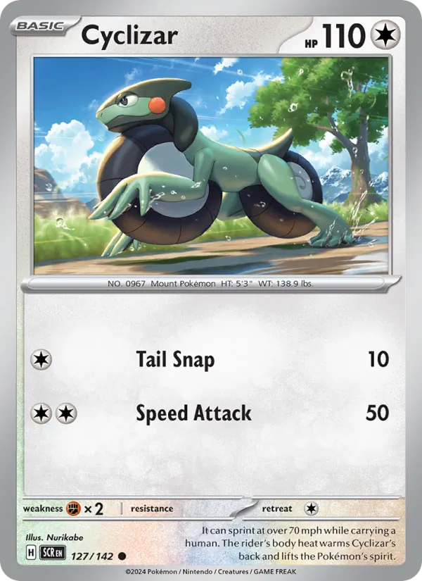 Cyclizar - Stellar Crown Pokemon Card