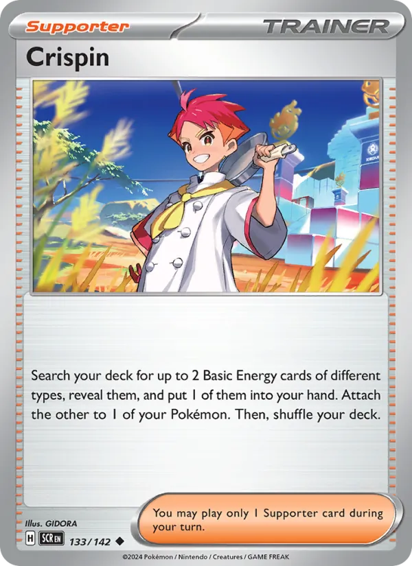 Crispin - Stellar Crown Pokemon Card