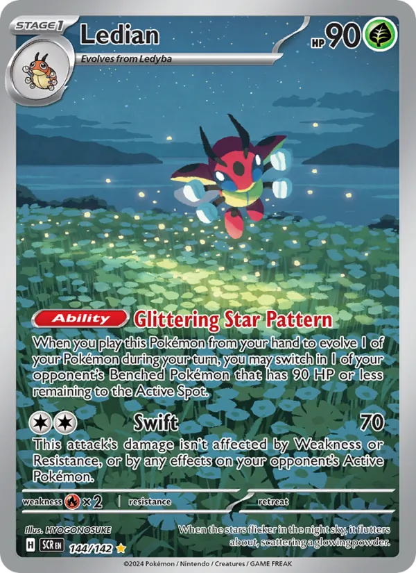 Ledian - Stellar Crown Pokemon Card