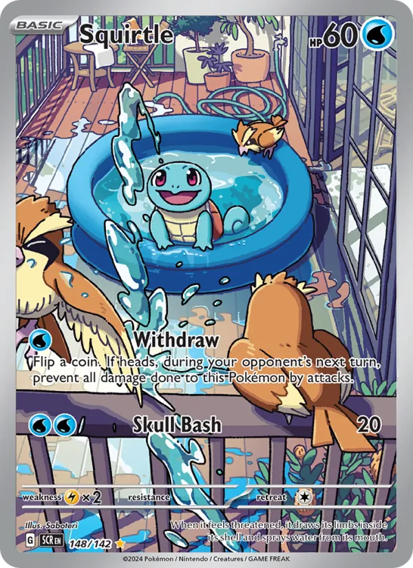 Squirtle - Stellar Crown Pokemon Card