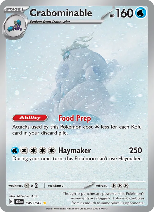 Crabominable - Stellar Crown Pokemon Card