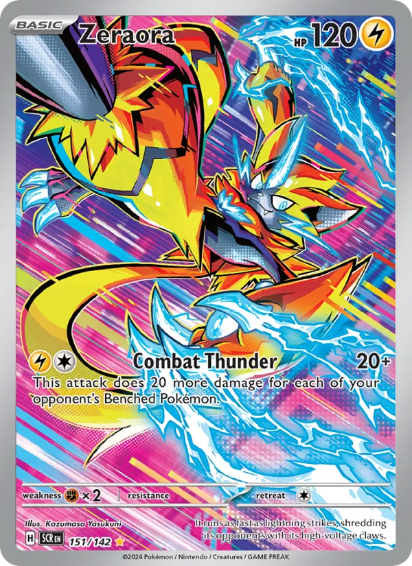 Zeraora - Stellar Crown Pokemon Card