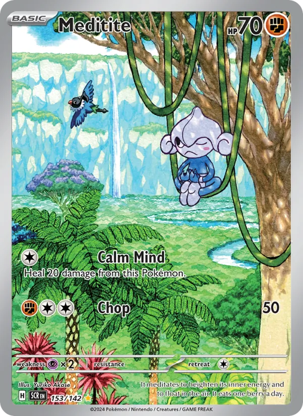 Meditite - Stellar Crown Pokemon Card