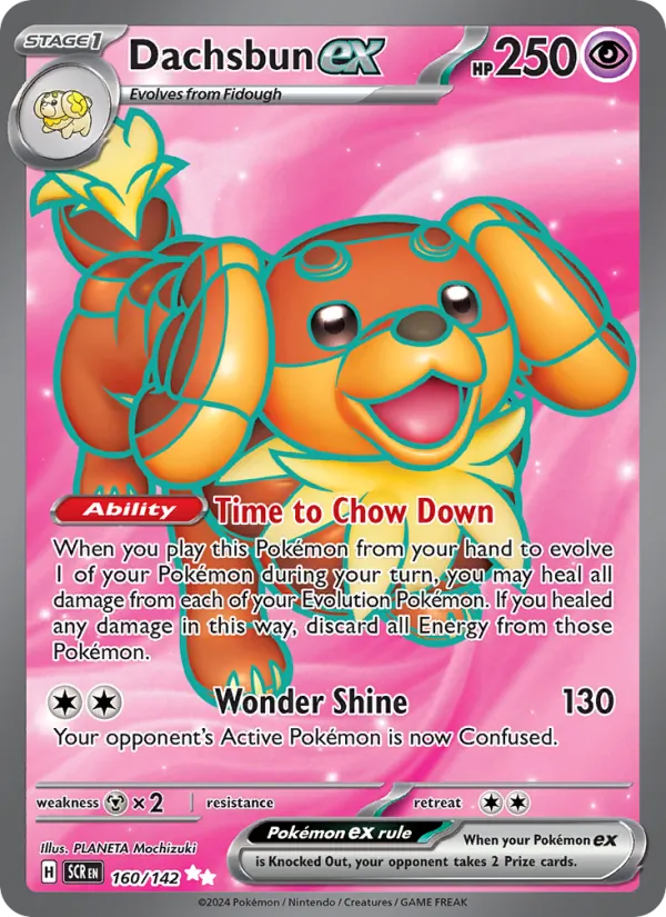 Dachsbun ex - Stellar Crown Pokemon Card
