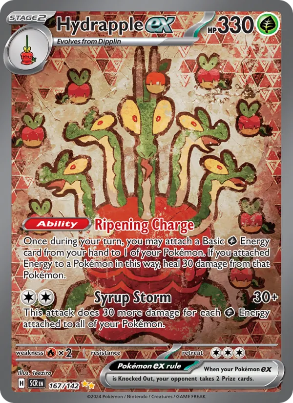 Hydrapple ex - Stellar Crown Pokemon Card